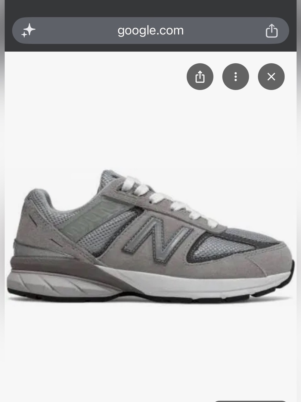 New Balance 990v5 Sneakers Big Girl 3.5 / Women’s 5